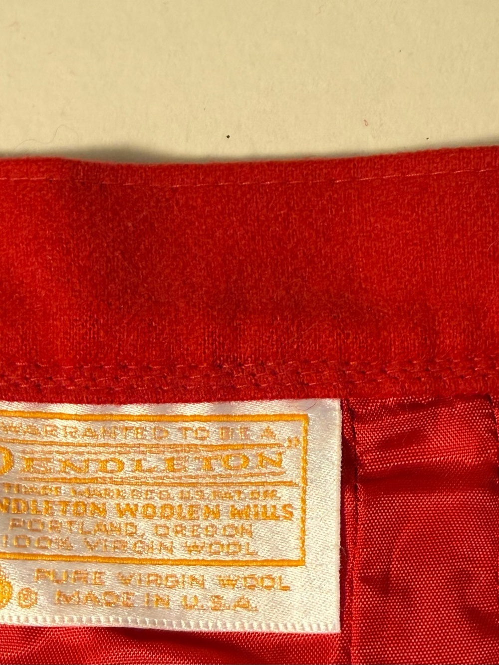 Pendleton Red Midi Straight Skirt - Picture 3 of 6